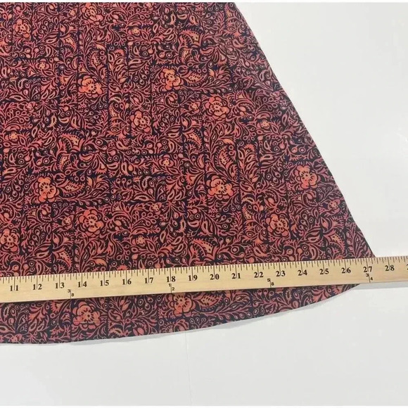 Patagonia Margot Dress Organic Cotton Blend Orange Green 3/4 Sleeve Size Small - Picture 8 of 10